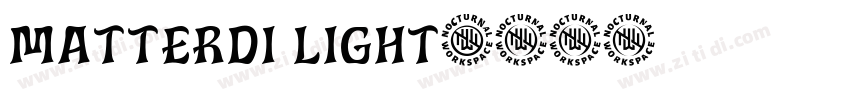Matterdi Light字体转换